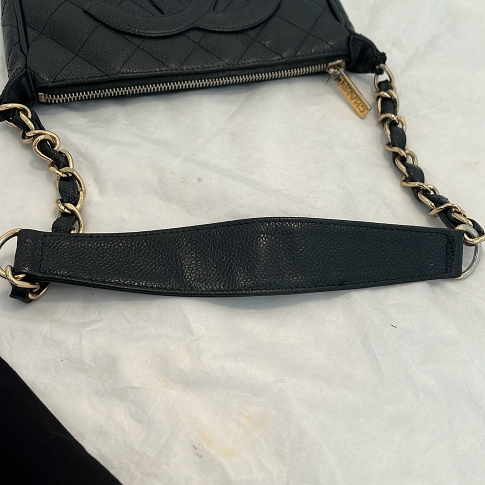 CHANEL Caviar Timeless Pochette - Picture 9 of 16